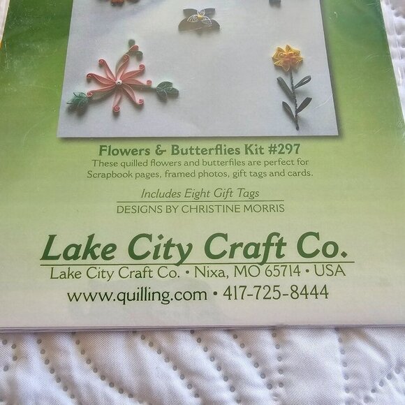 Flowers & Butterflies Quilling Kit #297 By Lake City Craft Co. New, Sealed - Picture 4 of 9